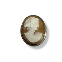 Broche Mandile 1922 Femme Cammei antichi in Argent Conchiglia 2MSPCM54